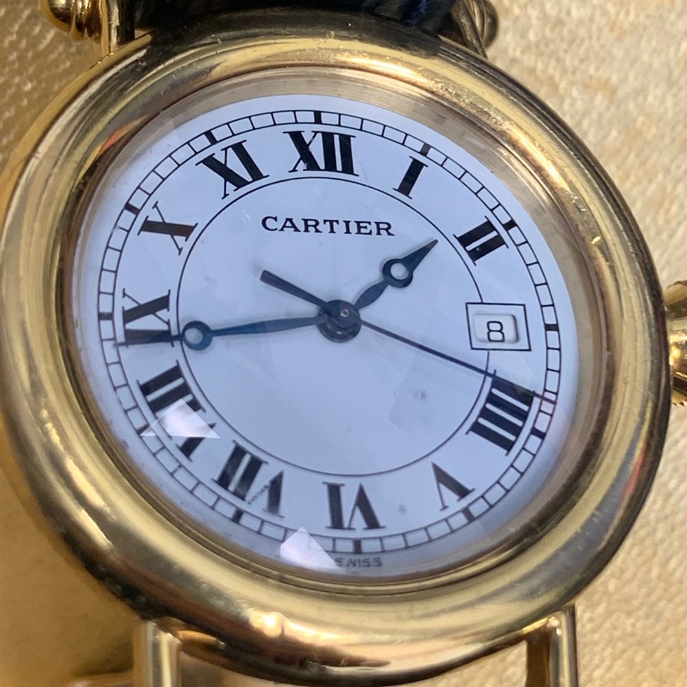 Cartier 18k yellow gold watch